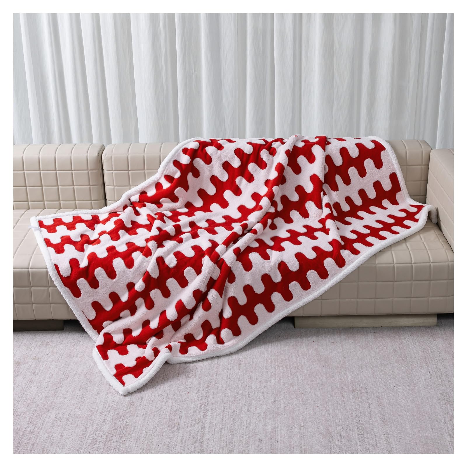 Maidewow blanket being machine-washed in cold water for easy cleaning.