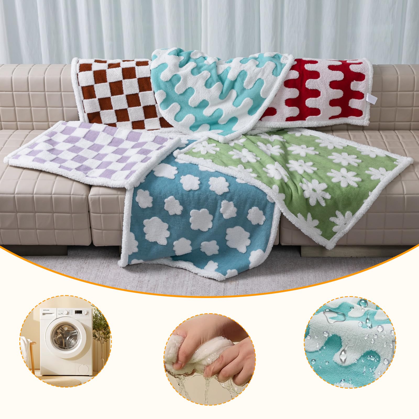 Maidewow waterproof pet blanket Size XS overview highlighting compact throw.