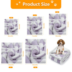 Maidewow waterproof pet blanket coffee check draped over chair keeps dry
