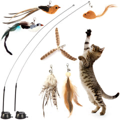 Maiguangta interactive bird simulation base promotes active play for cats.