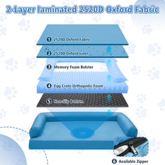 Maihandasi indestructible pet couch-egg crate core enhances airflow and spinal alignment.