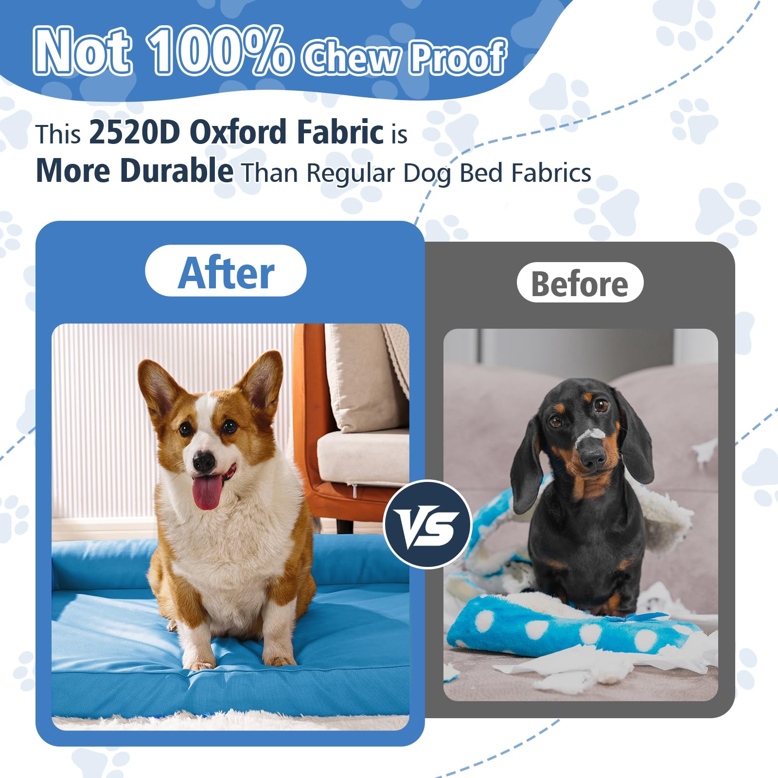 Maihandasi indestructible pet couch-non-slip bottom keeps the bed steady on any floor.