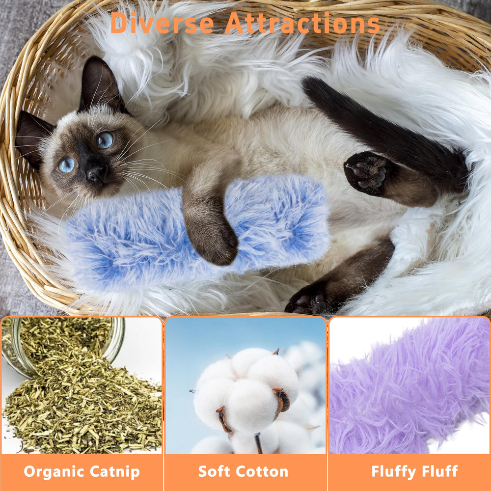 Maiiu catnip plush fabric close-up highlights soft texture and comfort.