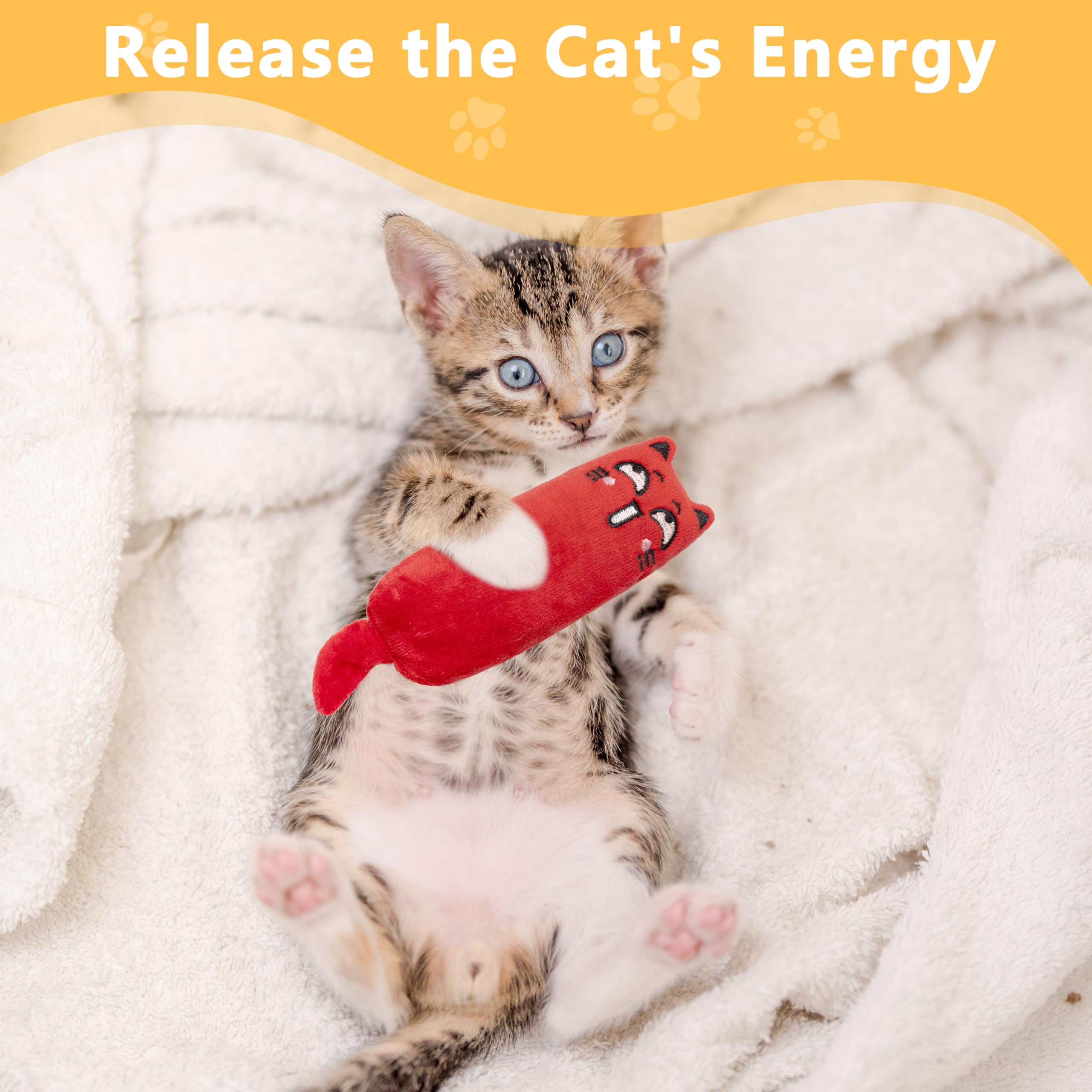 Maiiu catnip toys catnip infusion naturally attracts cats for active play