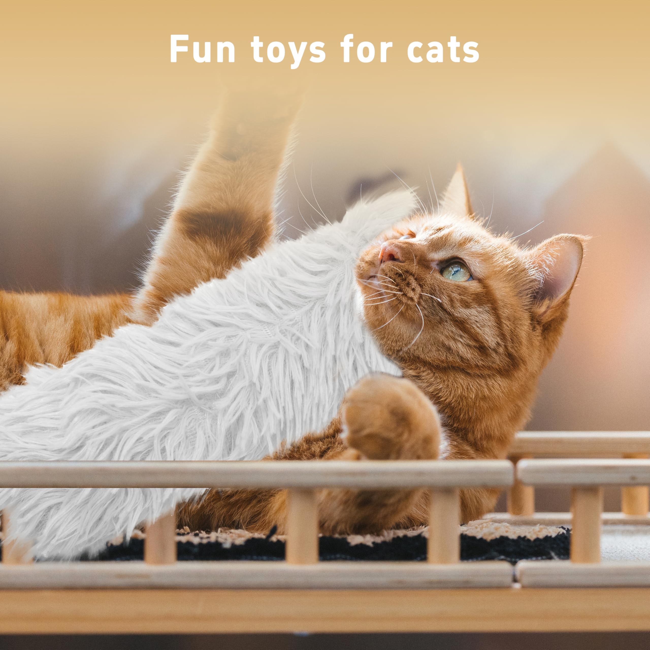 Maiiu catnip toys in rich colors gray set to attract cats