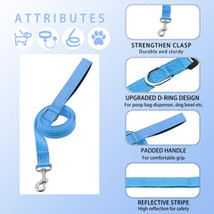 Maiiu adjustable collar with quick release buckle and D-ring for safe leash attachment