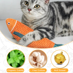 Maiiu bell-sound fish toy with ringing bell for interactive play