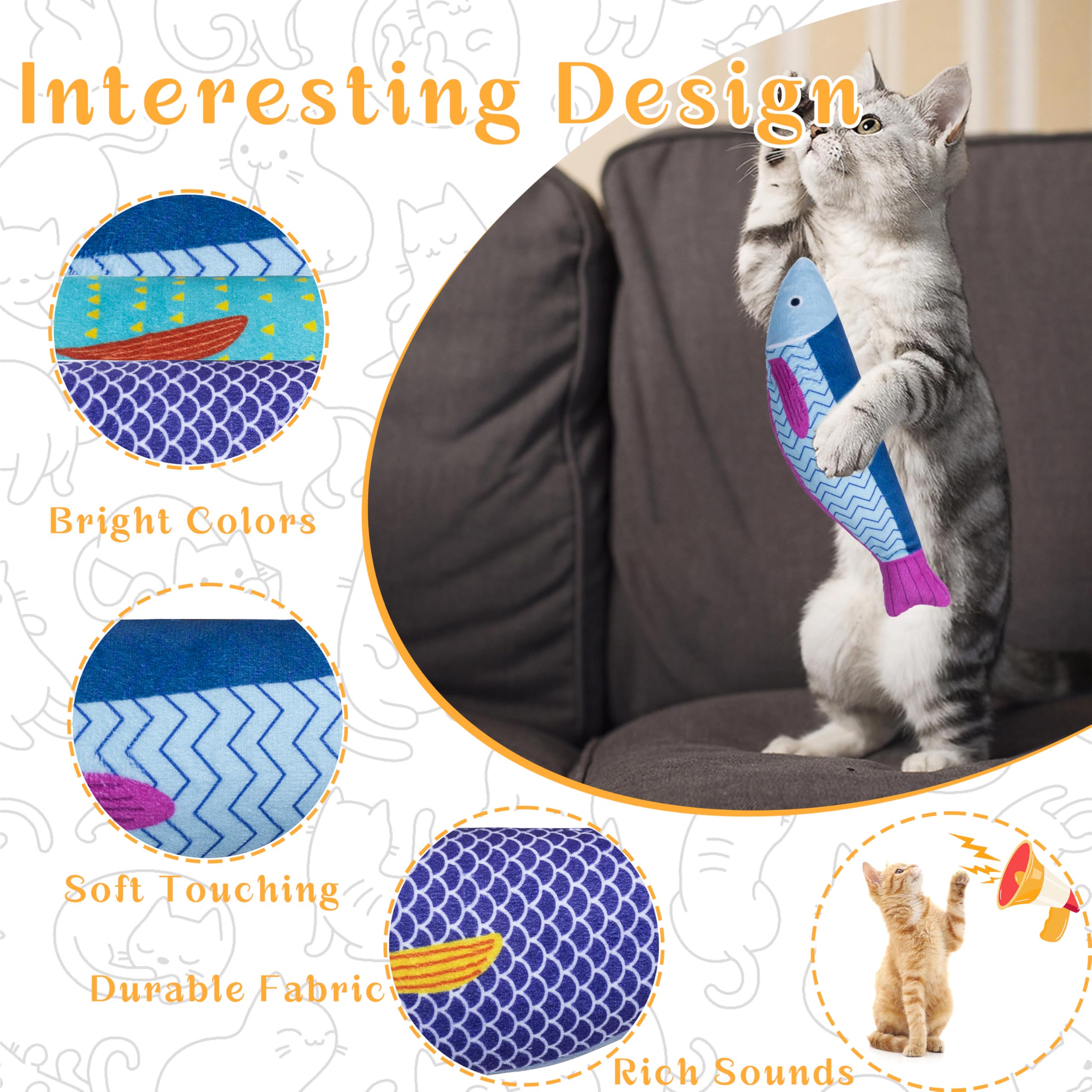 Maiiu colorful kingfish catnip set to spark hunting energy