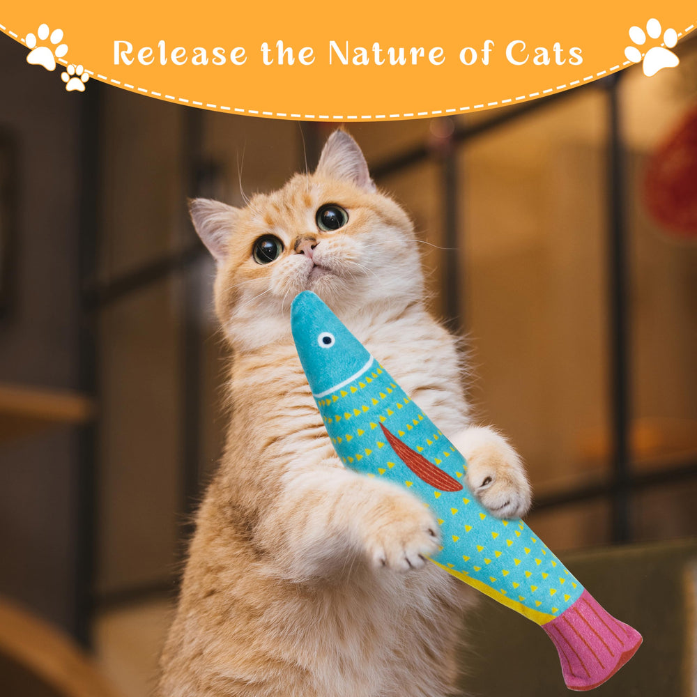 Maiiu durable fish toy designed for daily kicking and chewing