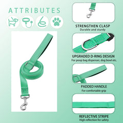 Maiiu leash with soft cushioned handle enables comfortable control during walks.