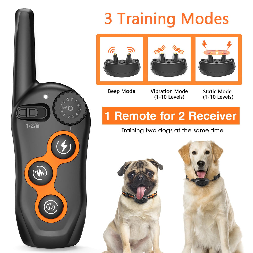 MAISOIE dog training collar remote control for dual-channel use