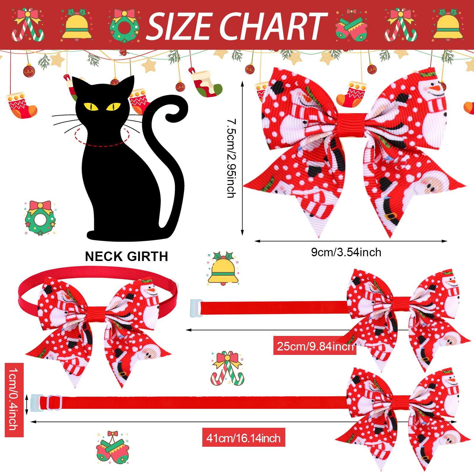 Maitys adjustable-buckle dog bow provides secure fit for pets of various neck sizes.