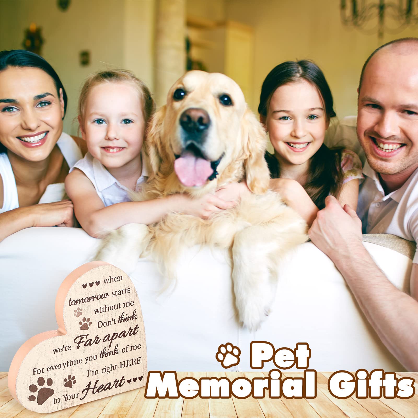 Maitys wooden remembrance plaque with heart design for home memory.