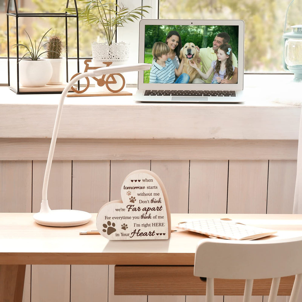 Maitys khaki memorial keepsake blends with home decor and memory space.
