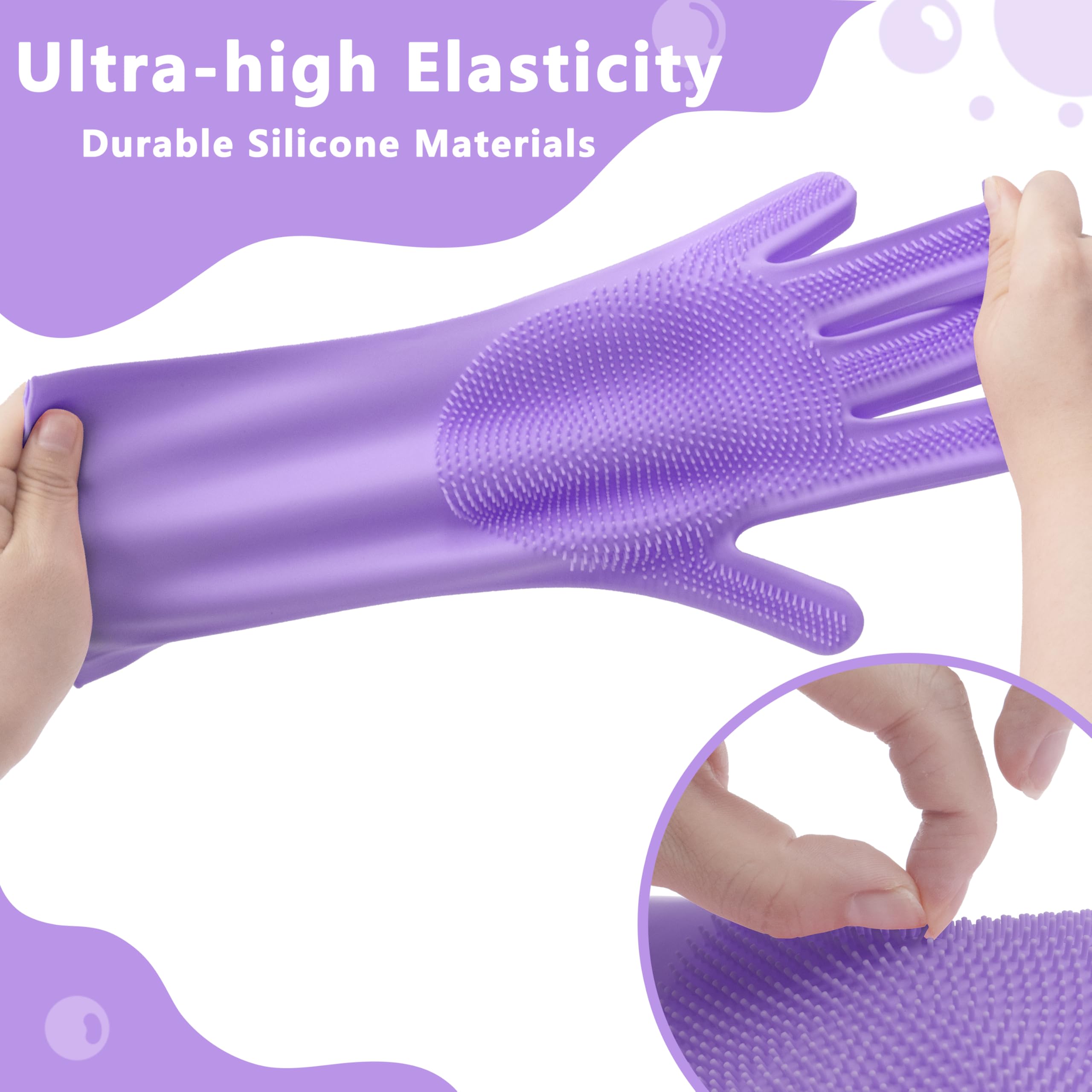 Maiiu bath glove with foam action cleaning dogs and cats