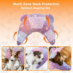 Maiiu pet calming pillow glow-in-the-dark pattern for nighttime visibility and calm ambiance.