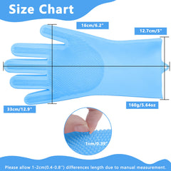 Maiiu pet grooming glove blue brush-side close-up for richer lather