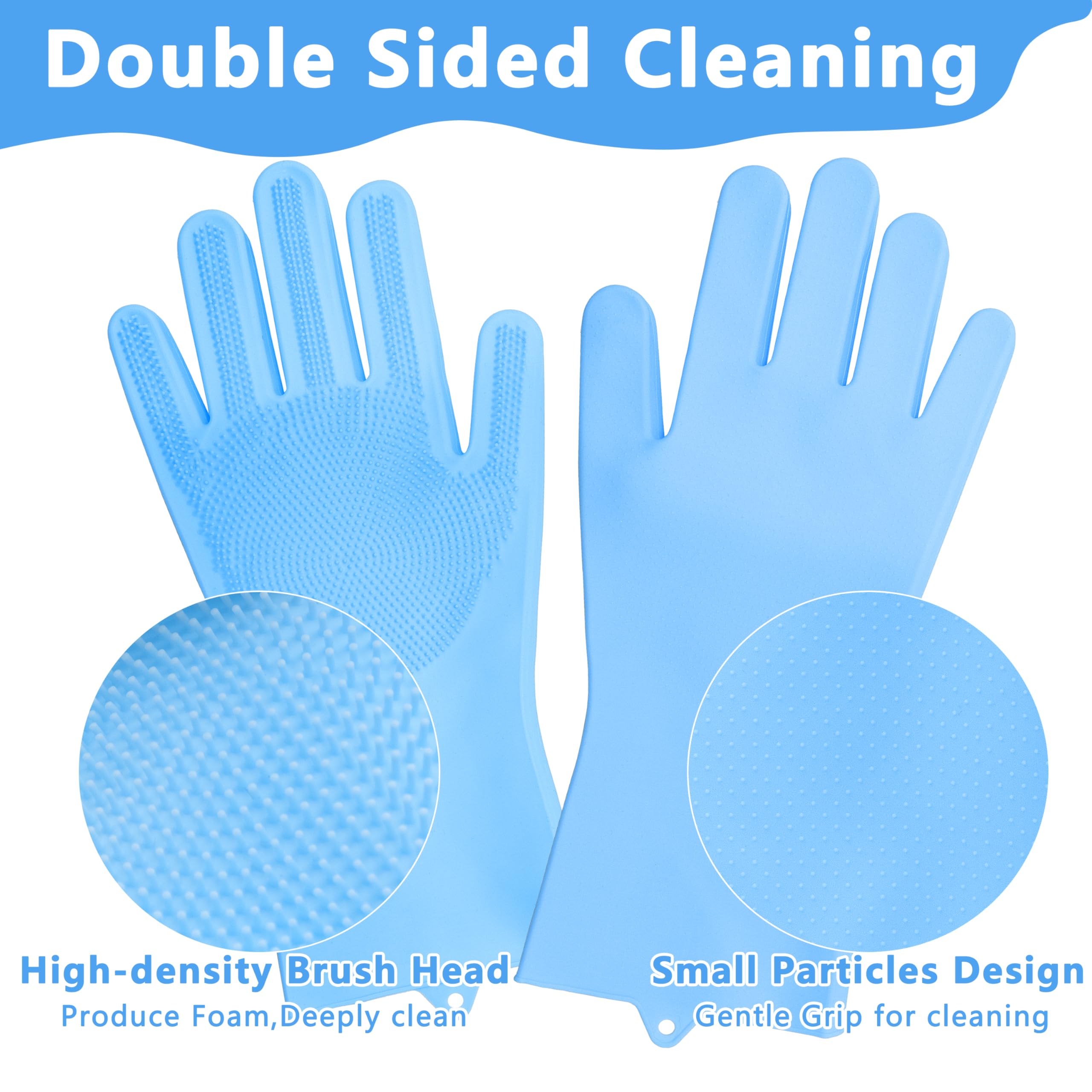 Maiiu pet grooming glove blue durable silicone highlighting heat resistance
