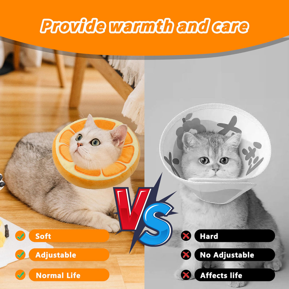 Maiiu Soft Cat Cone Collar pillow-function offers resting support during wear