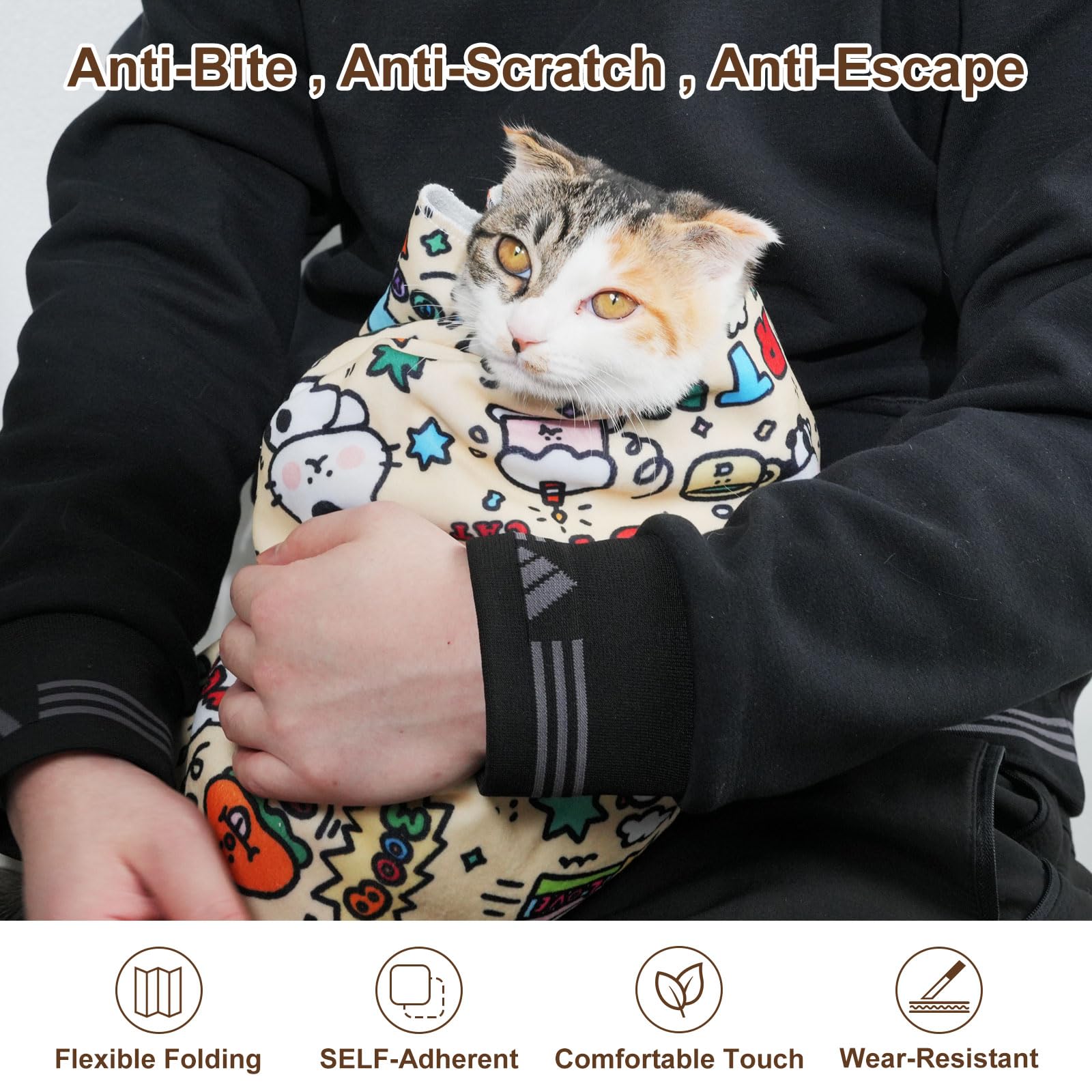 maiwoste elephant cat wrap reusable wrap for long-term use