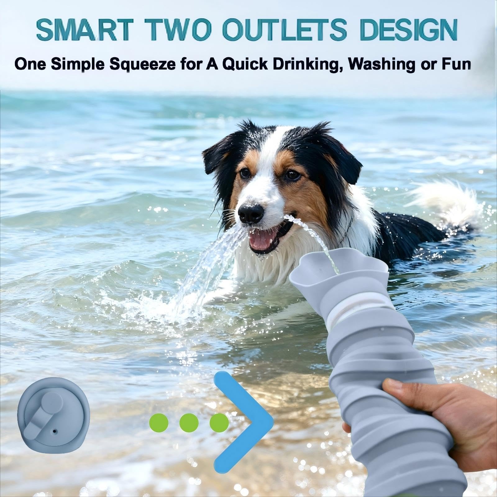 MAIYELI carabiner clip enables clip-on portability for hands-free carrying.