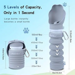MAIYELI BPA-free silicone squeeze feature for controlled, mess-free dog hydration.