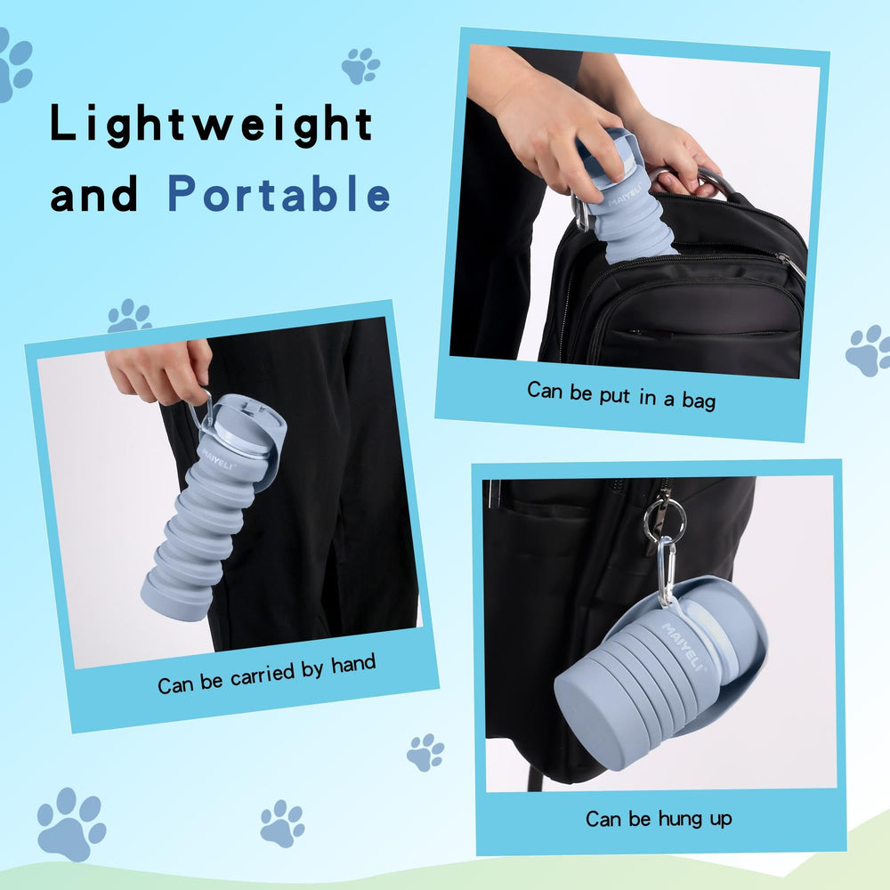 MAIYELI travel-friendly size adapts to 9oz-17oz capacity for adventures.