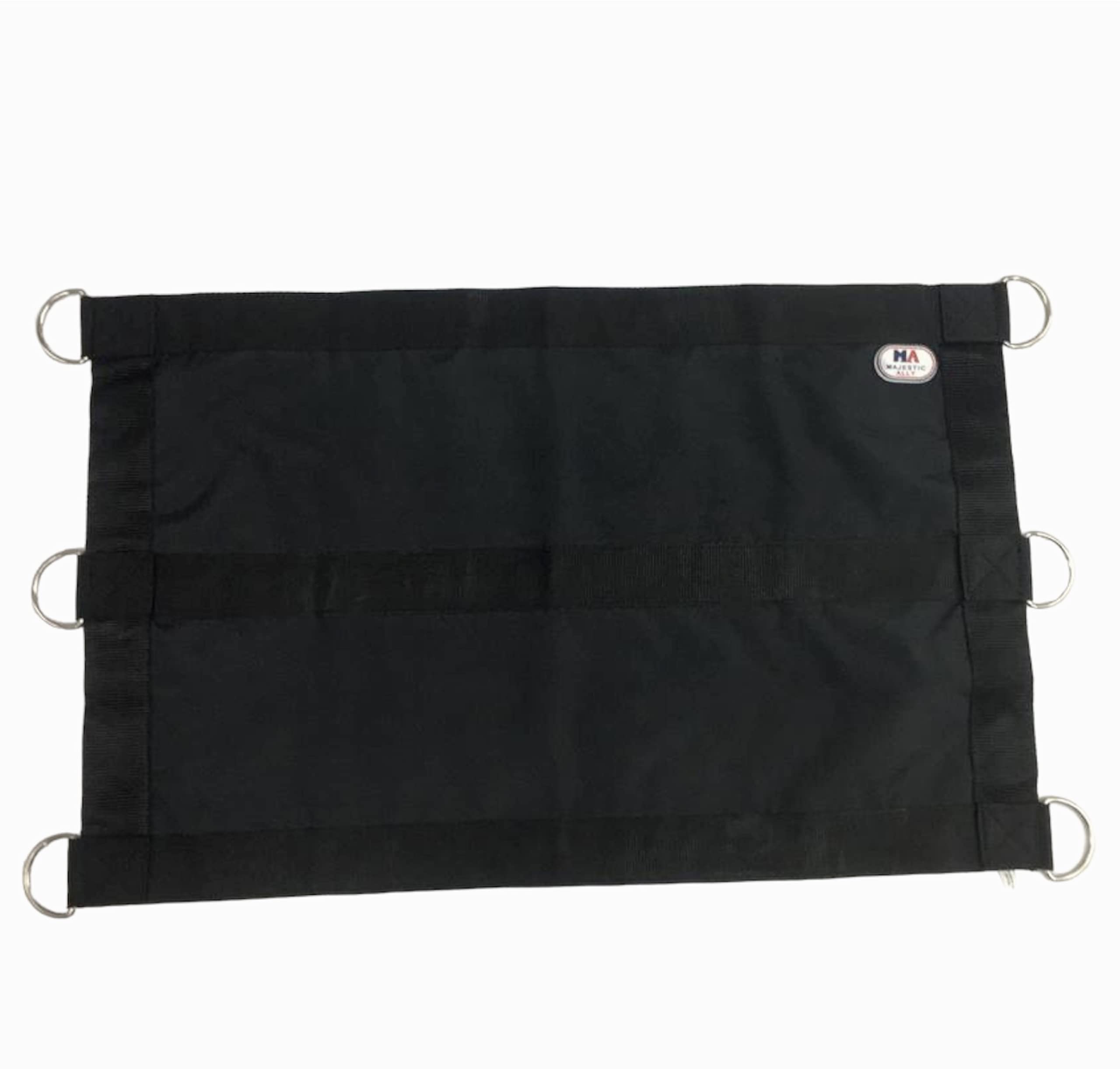 Majestic Ally replaceable straps extended to fit varied stall sizes for flexibility.