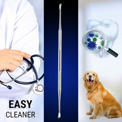 Majestic Bombay pet dental tool at the gumline for targeted cleaning