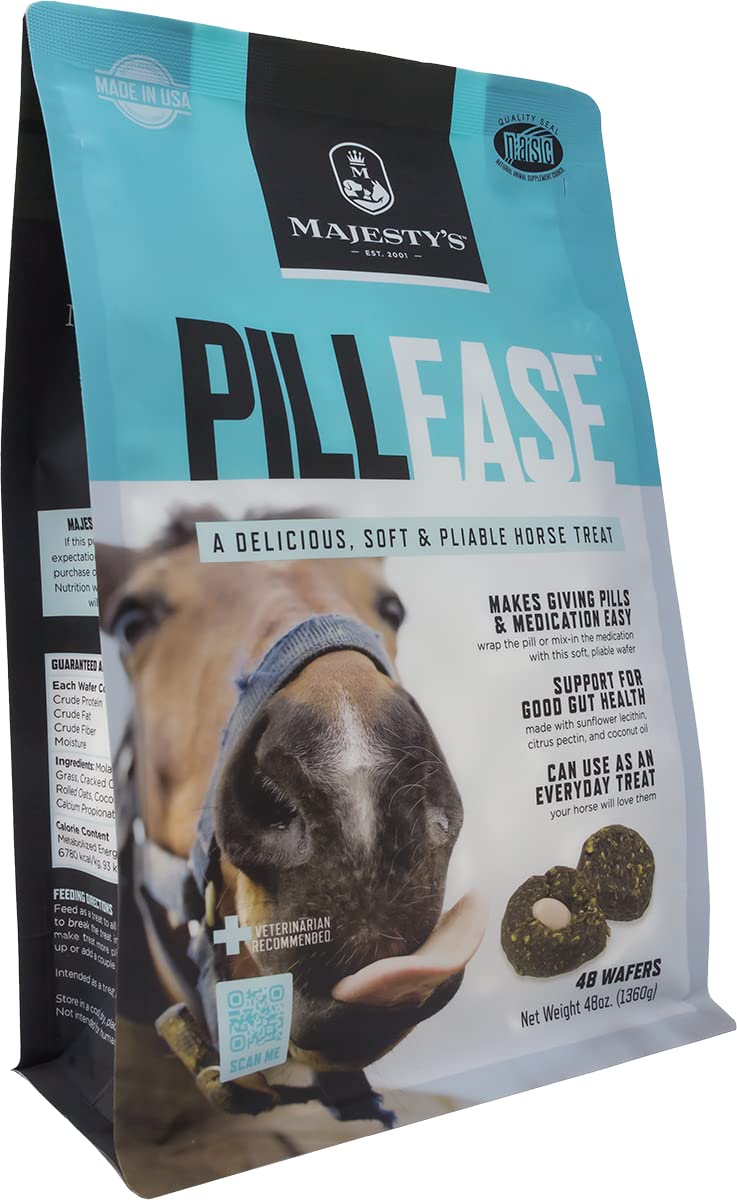 Majesty's PillEase bag shows packaging for quick pill-wrapping use.
