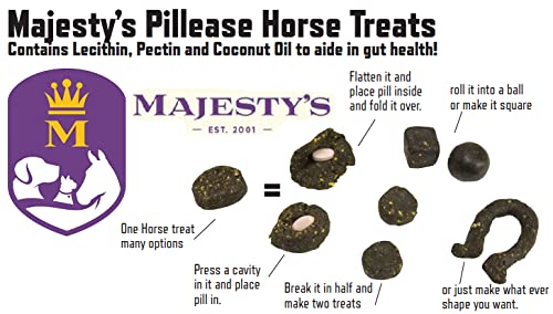Majesty's PillEase halved cookie showing portioning for different pill sizes.