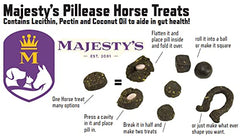 Majesty's PillEase halved cookie showing portioning for different pill sizes.