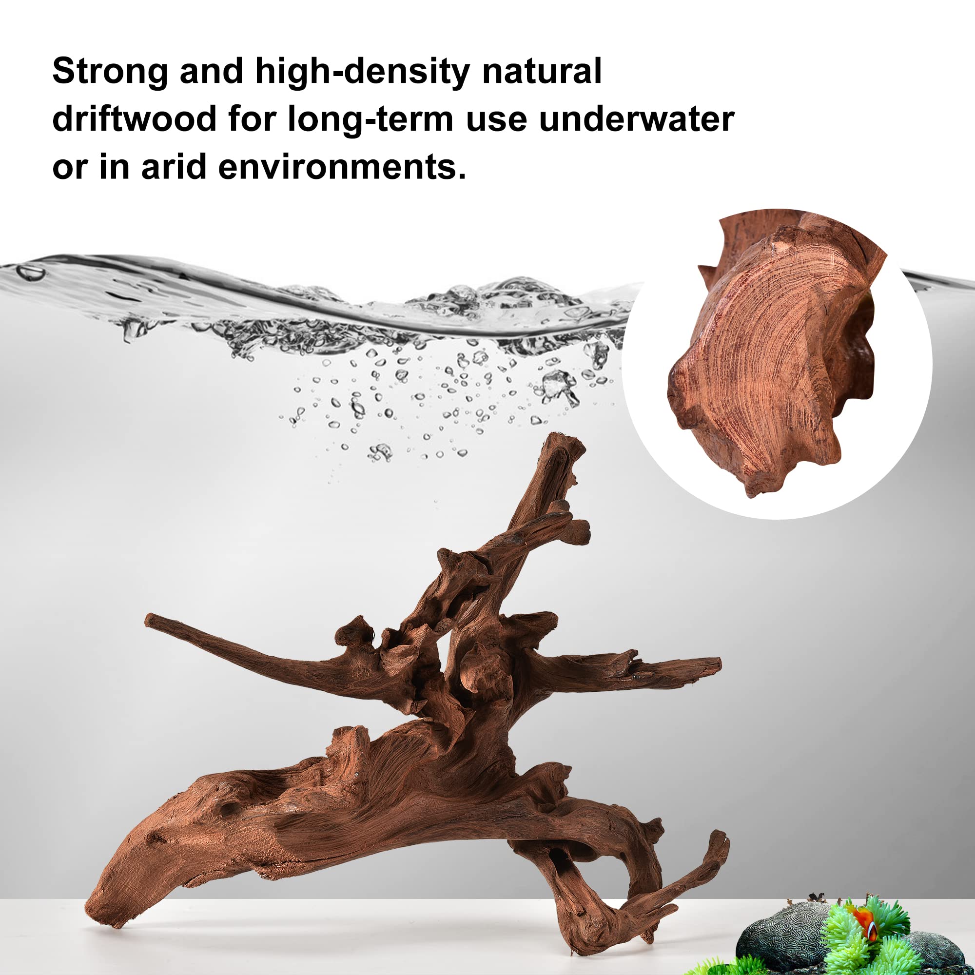 majoywoo driftwood branch reptile decor provides realistic terrarium scenery and hiding spots