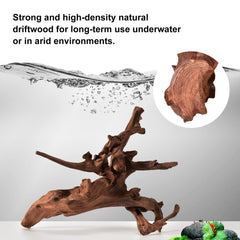 majoywoo driftwood reptile terrarium decor doubles as climbing habitat