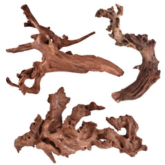 Majoywoo natural coral driftwood branch 6-10 inch offers natural hiding spots for fish.