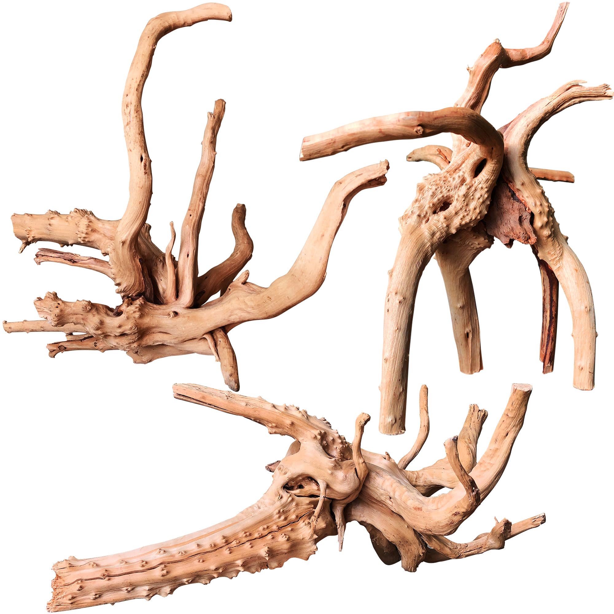 Majoywoo natural spider wood driftwood branch adds aquarium decor and hiding spots