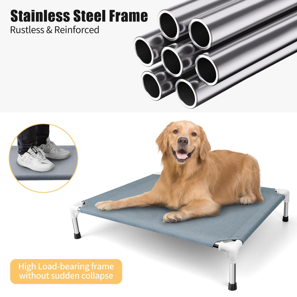 Makerfire outdoor dog bed for camping, poolside, or backyard lounging