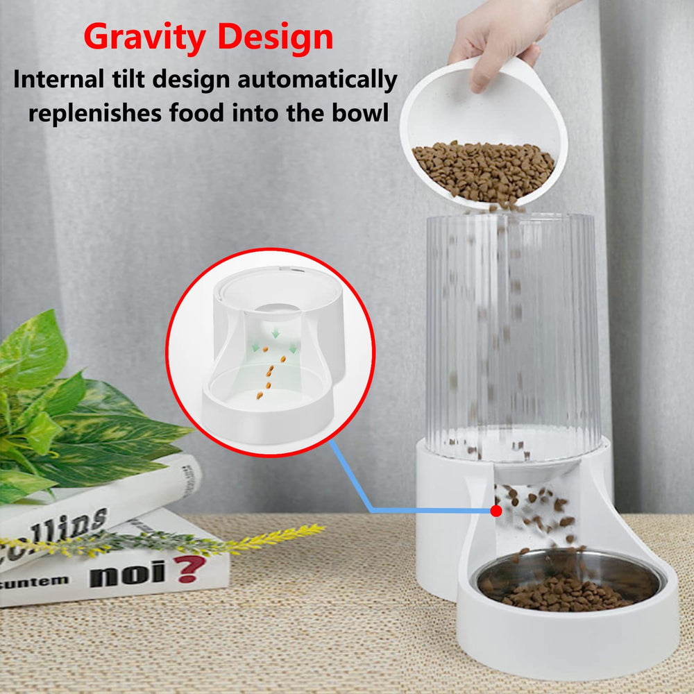Makikuser Automatic Cat Feeder detachable top lid facilitates quick refills