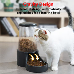 Makikuser automatic cat feeder stainless steel bowl easy to clean.