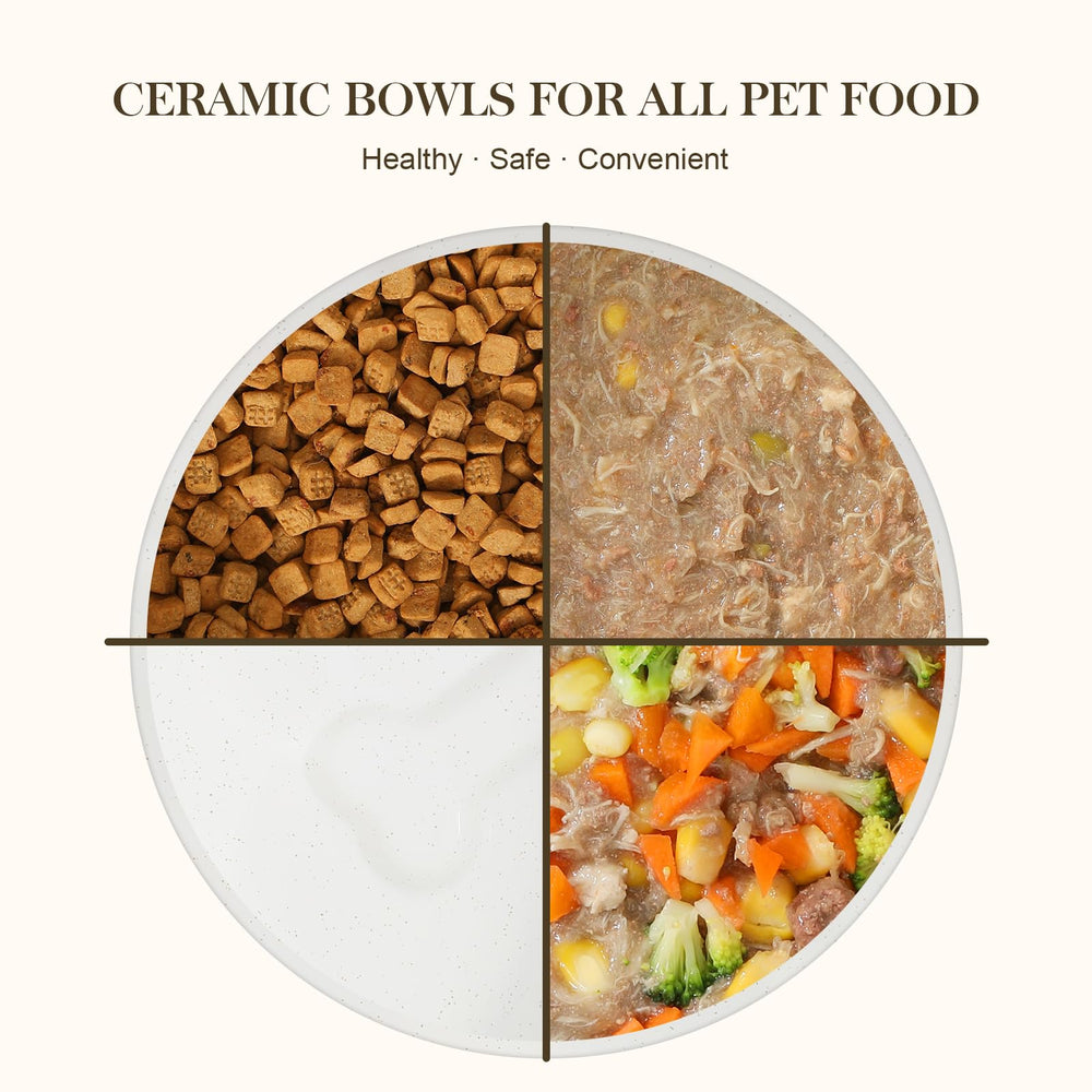 MALACASA bowls removable for easy cleaning