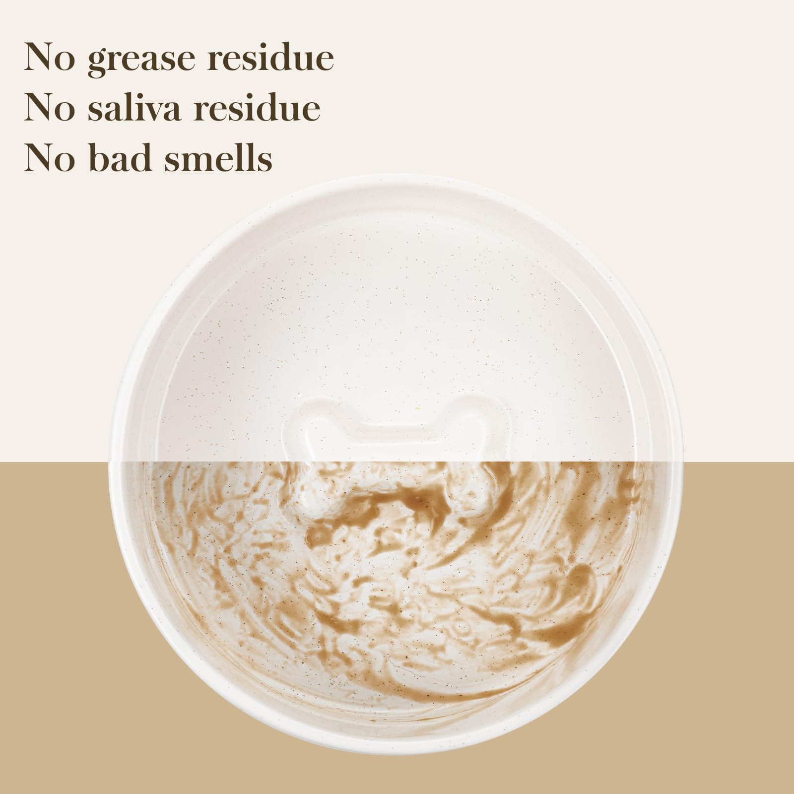 MALACASA bowl with broad base stays stable during lively meals.