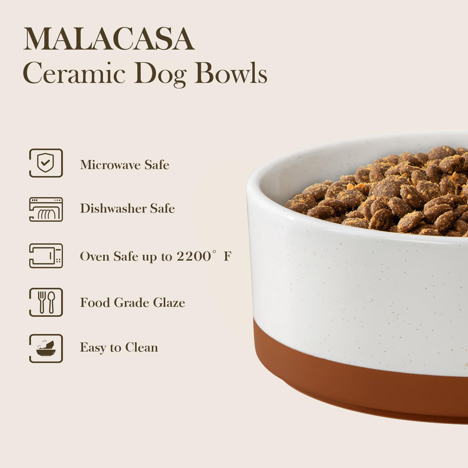 MALACASA ceramic detail closeup highlights lead-free glaze