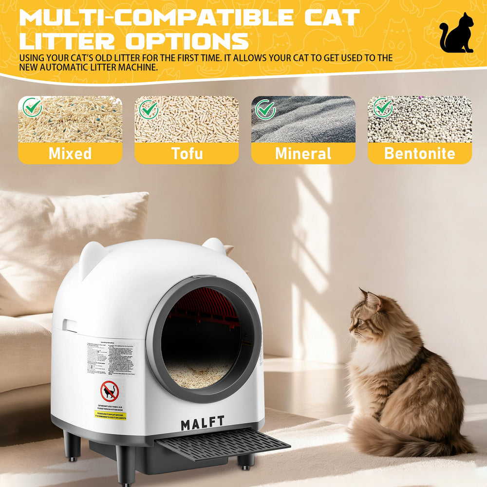 MALFT large capacity 80L waste bin for extended use between dumps.