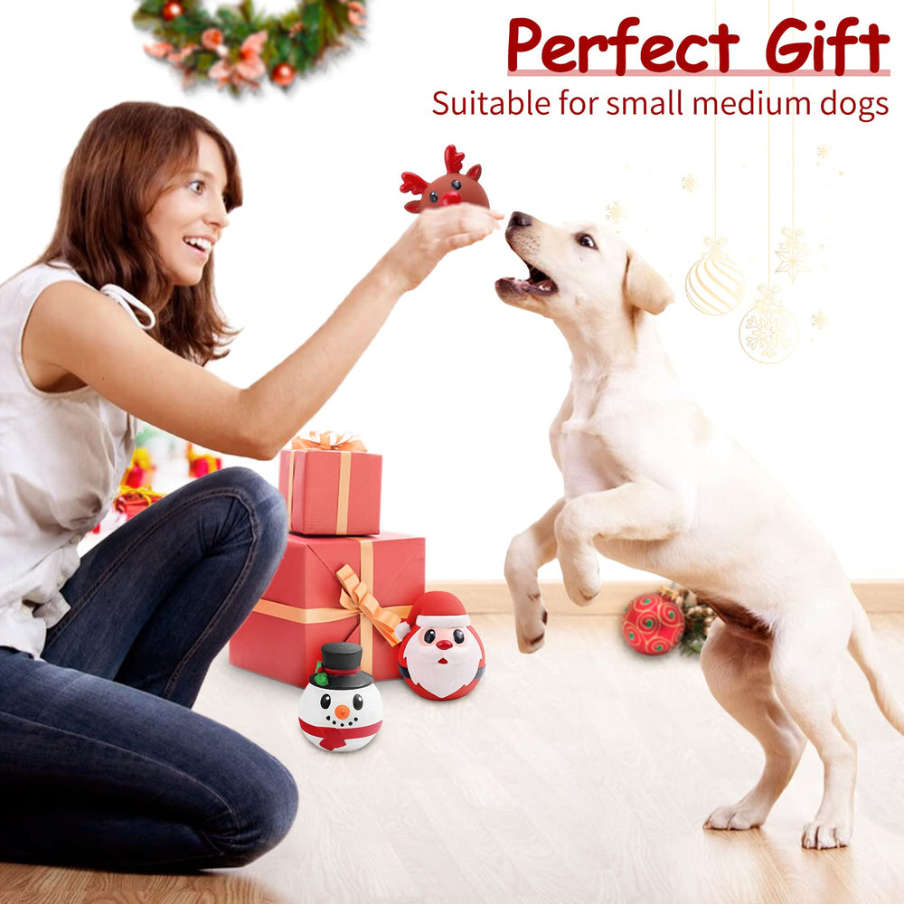 Malier 3-pack Christmas dog toys set for festive play ideas