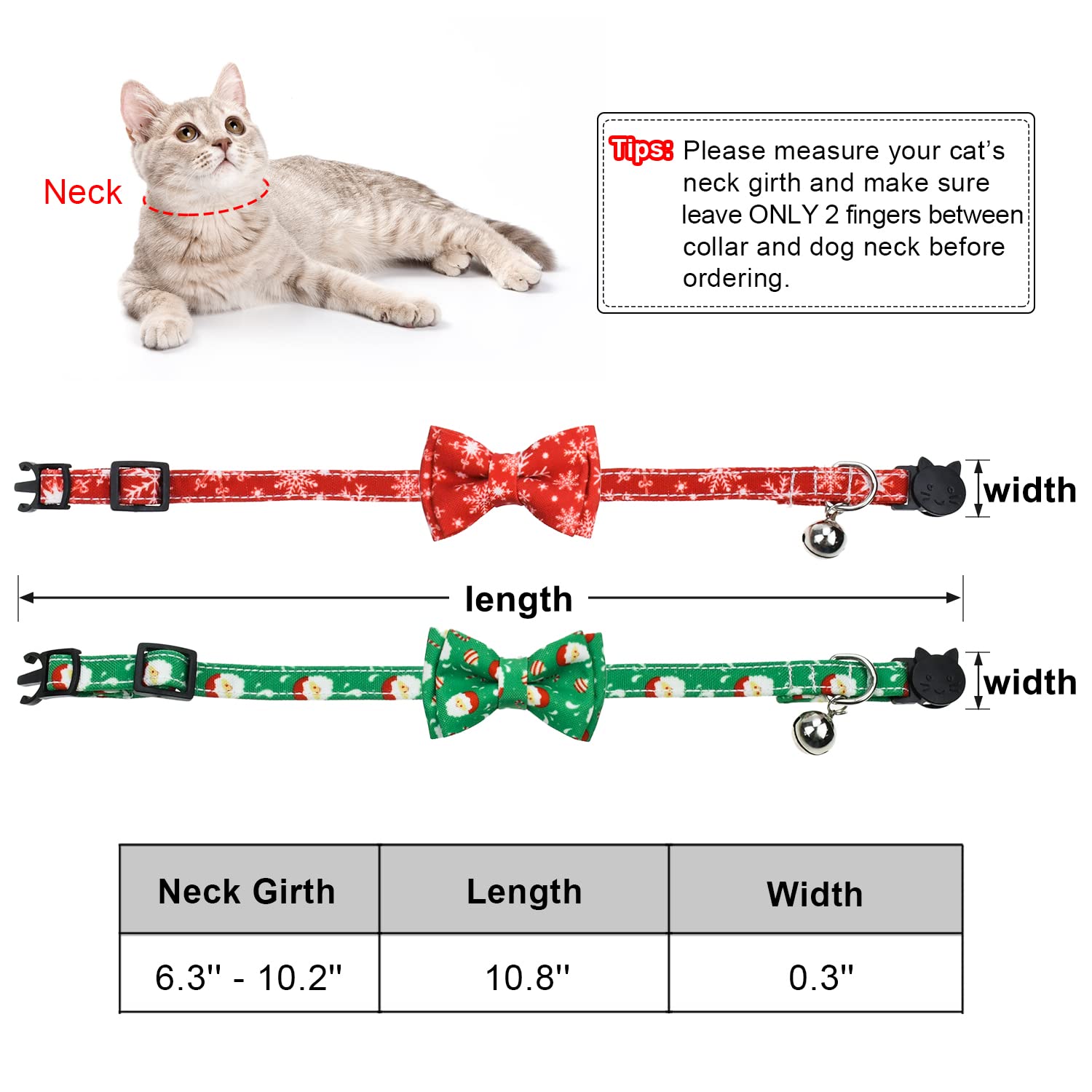Malier collar uses removable bow tie and bell for easy cleaning