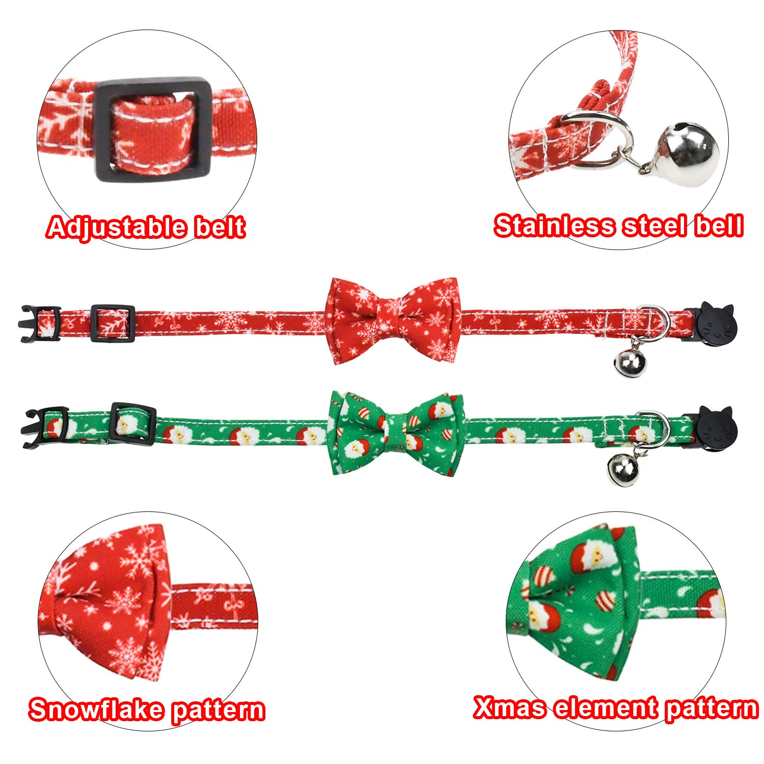 Malier collar features safety buckle and reinforced stitching for durability