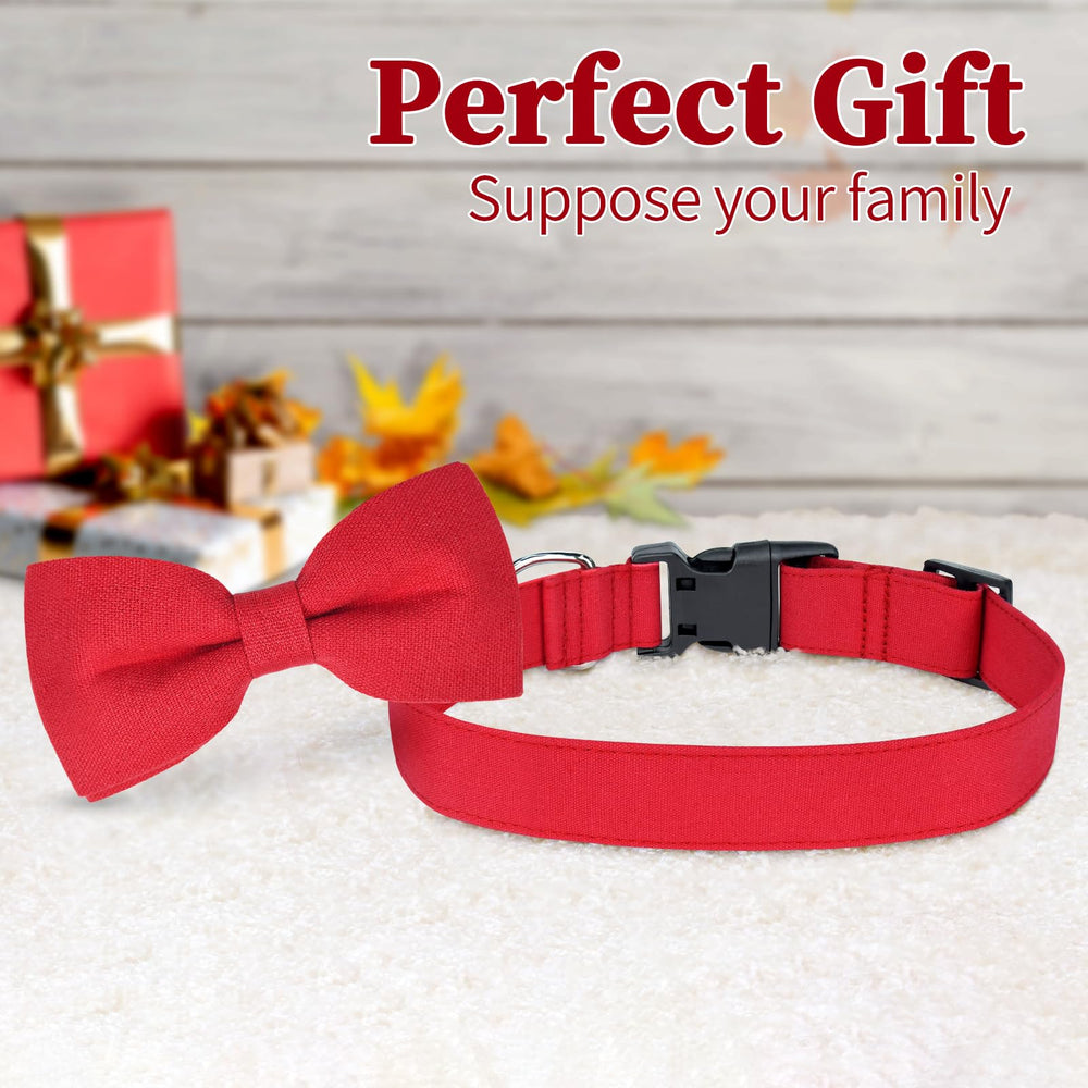 Malier Christmas collar adjustable sizes illustrating small to large pet fit.