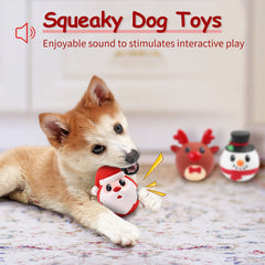 Malier Santa Claus dog toy with squeaker for festive fetch