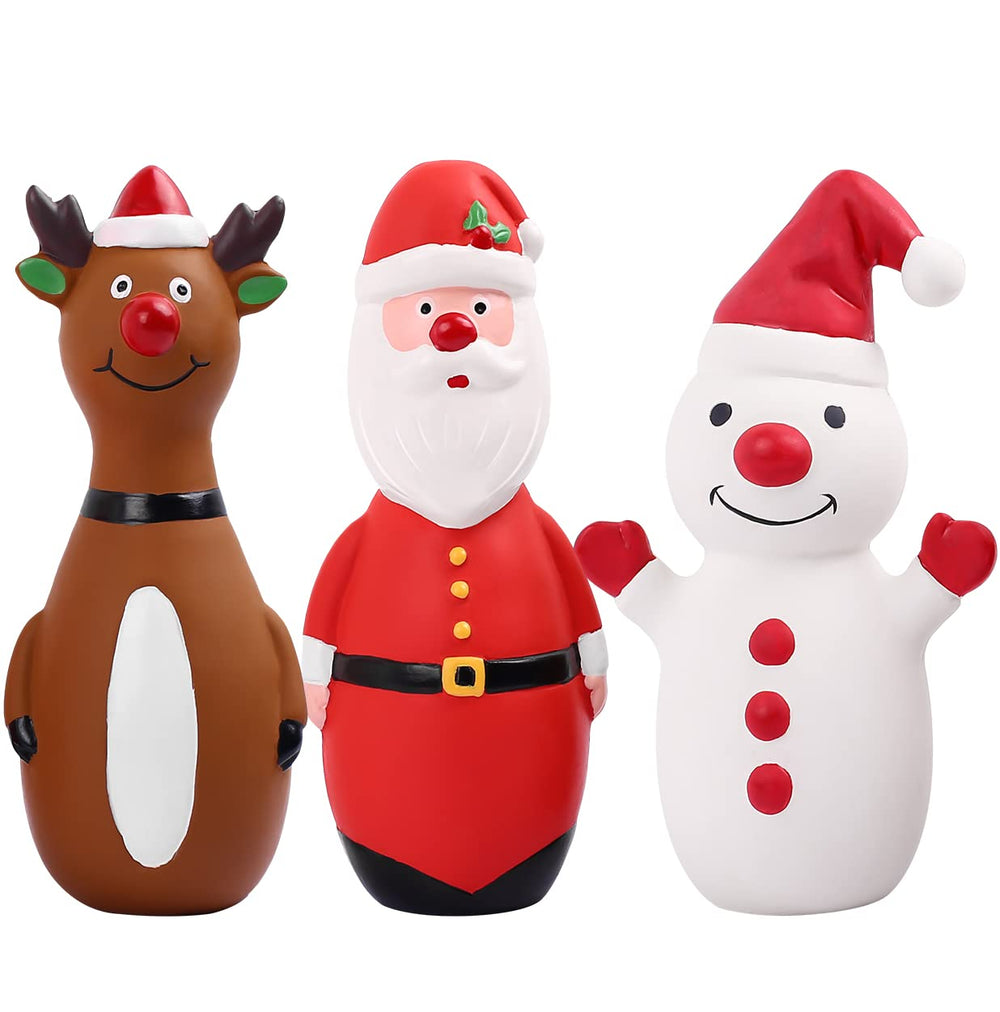 Malier Christmas dog toys snowman pack for festive indoor fun