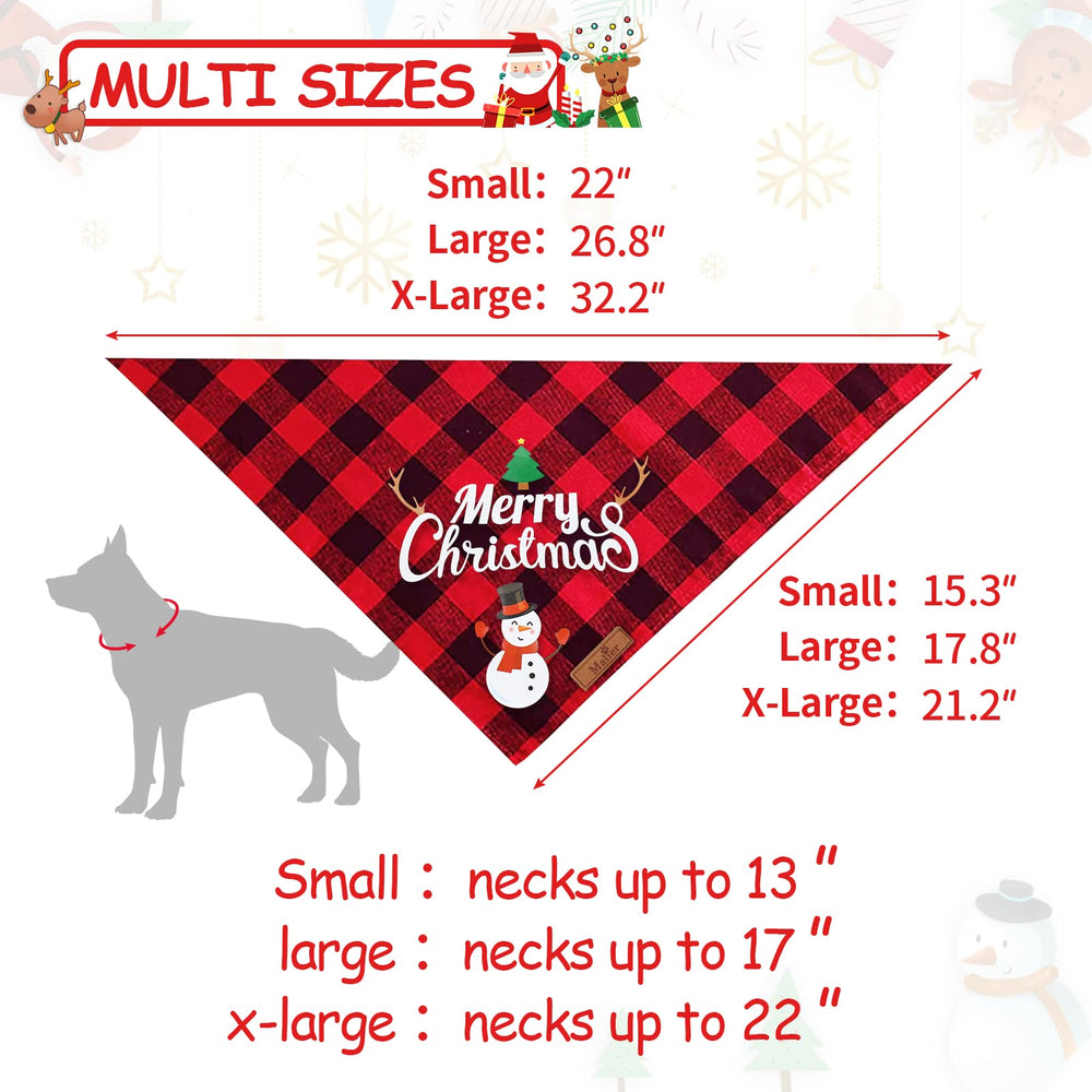 Malier double-layer cotton dog bandana highlights soft, durable comfort.
